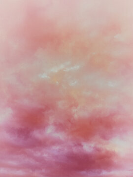watercolor background with clouds