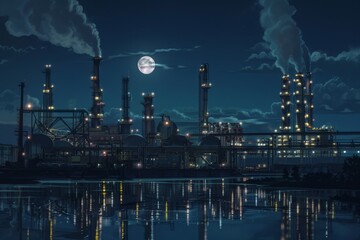 Moonlit Semiconductor Factory