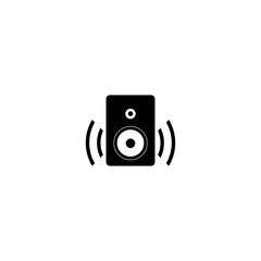 Speaker icon isolated on white background