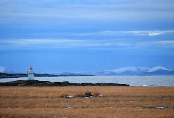 Lighthouse at Vigra island, Norway.
