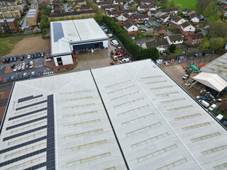 Aerial View of Elstree London City of England Great Britain during Cloudy and Windy Day. April 4th, 2024