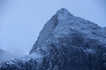 Trollveggen mountains in winter (Norway). - 781468563