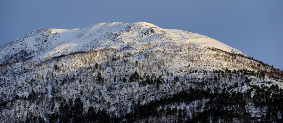 Winter mountains near Gamlem (More og Romsdal, Norway). - 781469150