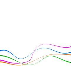 Colorful Wavy Lines Background