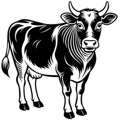     cow silhouette  vector illustration

