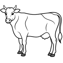 Fototapeta premium cow vector illustration 