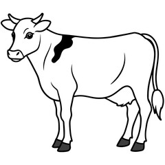 Fototapeta premium cow vector illustration
