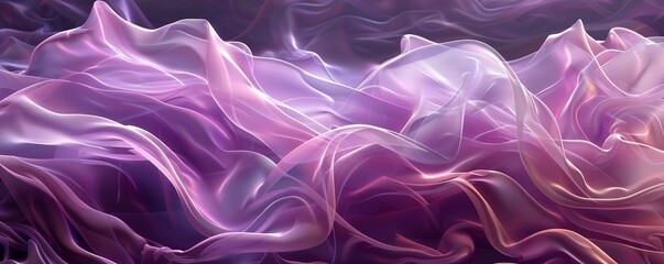 Obraz premium Floating lilac fabric