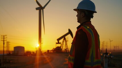 Highlighting the unsung heroes of energy production, from engineers in wind farms to technicians in oil fields, showcasing their dedication to meeting our energy needs through a variety of sources.