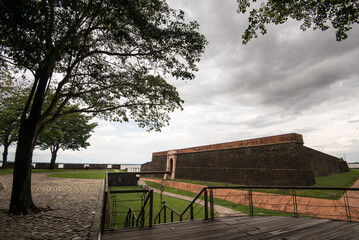 Forte do Presépio in Belém City is a Historical Site and a Monument - obrazy, fototapety, plakaty
