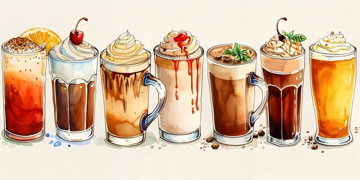 Customizable Gourmet Coffee Syrups and Toppings A Lineup of Delectable Accompaniments for the Perfect Caf Experience