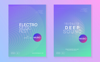 Edm Flyer. Blue Dj Poster. Techno Trance Graphic. Festival Invite. Nightclub Beat Illustration. Sound Design. Pink Night Club Banner. Violet Edm Flyer
