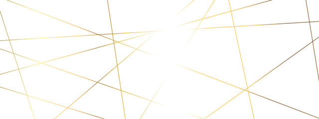 Luxury premium shiny golden geometric lines overlap design for cosmetic product cover background. Vector geometric luxury golden lines for banner, template, book cover, cosmetic product cover.  