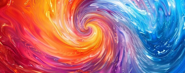 Vivid swirl of colors abstract background