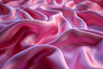 Elegant abstract 3D fuchsia silk texture background design