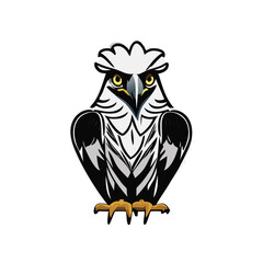 Eagle heads black and white vector, the Head of an eagle in the form of a stylized tattoo. Eagle Mascot Vector Illustration, eagle silhouette, logo, icon, design vector illustration for graphic design