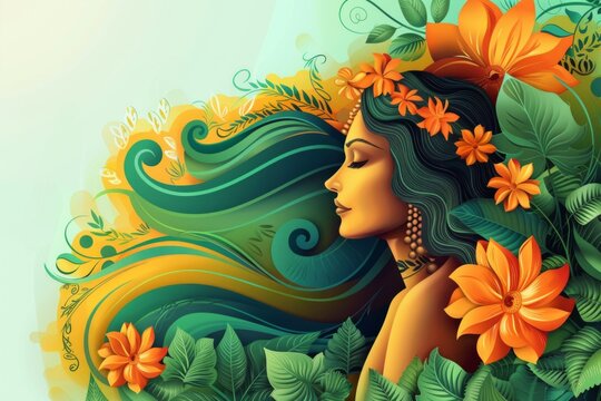 abstract background for Maharashtra Day