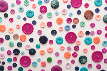 Large group of multicolored clothing buttons - 781482141