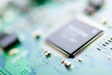 Close-up of a integrated circuit - 781482330