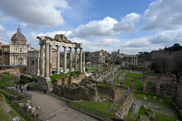 Fototapeta na wymiar Ancient ruins of Rome