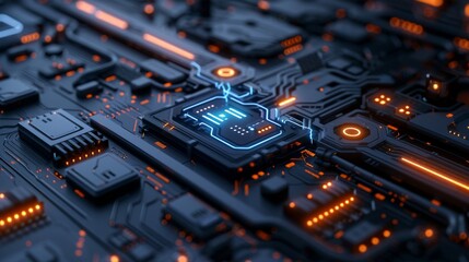 Dive into a world where innovation meets elegance with a blue gray wallpaper that captures the essence of futuristic technology, creating a mesmerizing backdrop for your digital devices