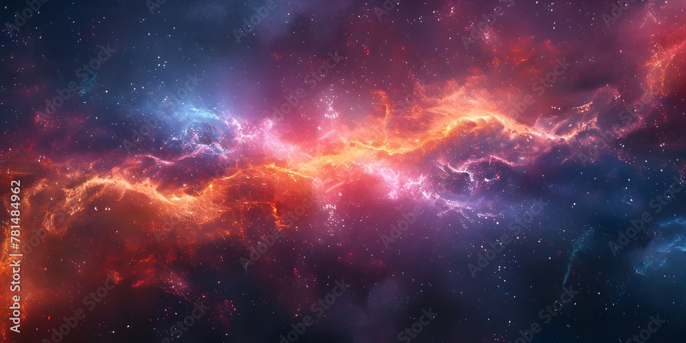 Canvas Prints cosmic microwave background with remnants of the big bang particles illustrating an space