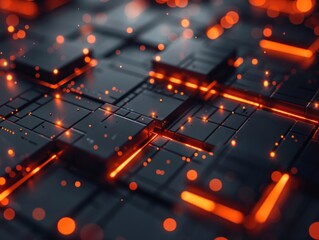 Enhance your engineering vlogs aesthetic appeal with a visually striking video background, showcasing a contemporary and abstract design against a dark backdrop to captivate your audiences attention