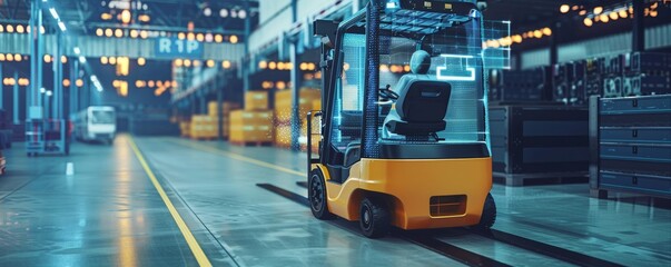 Digital automation of forklift in warehouse