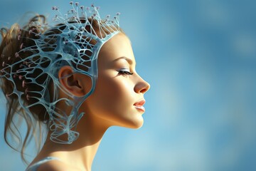 a captivating blue futuristic environment that showcases the intersection of digital technology and human anatomy.Depict the body, heart, lungs, kidney