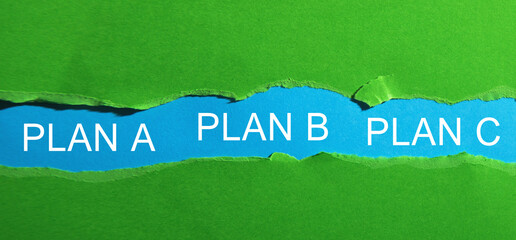 Plan A. Plan B. Plan C. Business concept