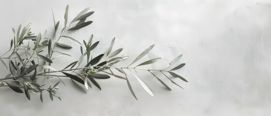 Olive branches used in a peace ceremony - obrazy, fototapety, plakaty