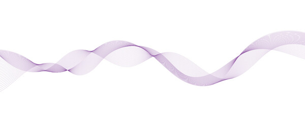 Purple background with flowing wave lines. Futuristic technology concept. Vector illustration	
