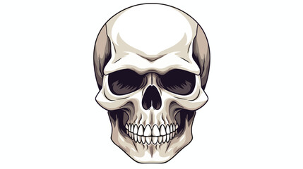Isolated skull icon on white background skull vecto