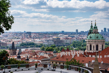 Fototapeta na wymiar View of Prague in summer