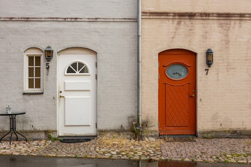 Medieval and Hansa inspired  living area Jakriborg in Hjarup, Sweden