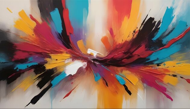 Artistic-Abstract-Painting-With-Bold-Brushstrokes-