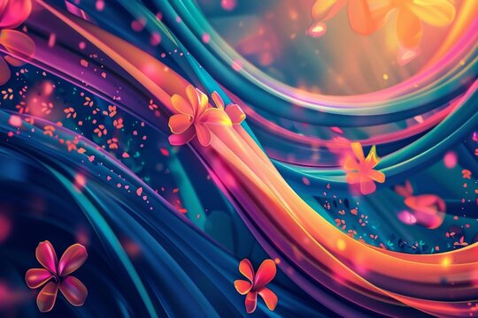 abstract background for May Day