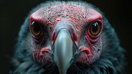Intense gaze of a majestic bird of prey - obrazy, fototapety, plakaty