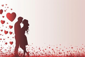 The Role of Art in Deepening Romantic Bonds: Techniques for Creating Emotional Enrichment, Psychological Values, and Trendy Designs in Love Graphics. - obrazy, fototapety, plakaty