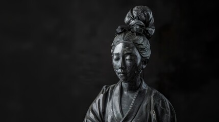 Asian woman statue