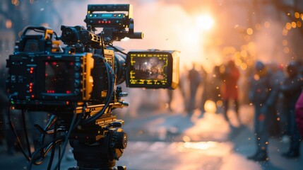 Online Platforms for Indie Filmmakers Resources and communities for independent film production - obrazy, fototapety, plakaty