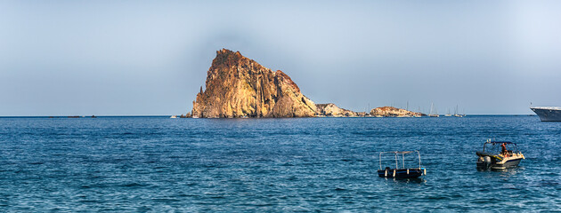 View of Dattilo's rock from Panarea, Aeolian Islands, Italy - 781498958