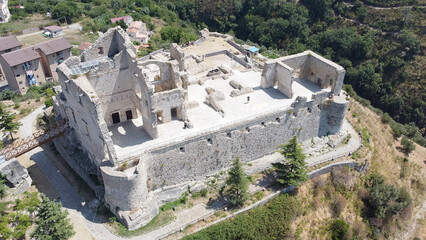 Ruins of the castle in Fiumefreddo Bruzio, Cosenza, Italy