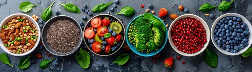 The blogger's exquisite food photography captures the vibrant colors and textures of clean, healthy eating. - obrazy, fototapety, plakaty