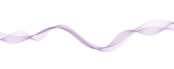 Purple background with flowing wave lines. Futuristic technology concept. Vector illustration	
