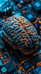 Brain-Computer Interface, Futuristic Sensation, Technological Sensation, Artificial Intelligence,