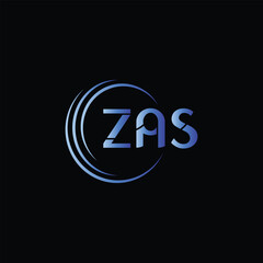 ZAS Letter Initial Logo Design Template Vector Illustration