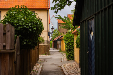 Medeltidsinspirerade området Jakriborg i Hjärup