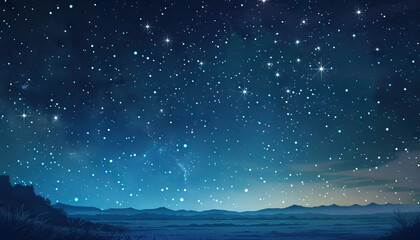 The stars shimmer like diamonds in the night sky, their beauty a reminder of the vastness of the universe