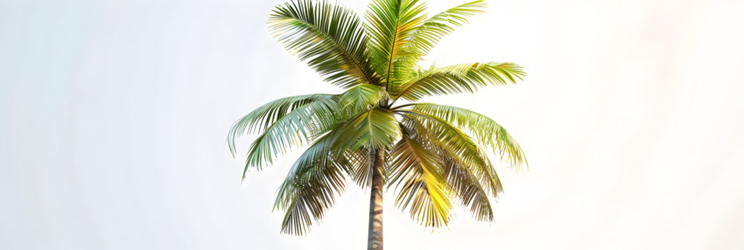 palm tree leaves, Palm leaf on blue sky with copy space Holy Week Easter concept Long weekend spring break. 